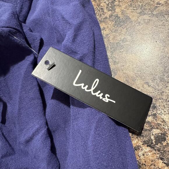 NWT Lulus Jumpsuit Lanah Y2K Boho Coastal Minimalist Strapless Linen Size Medium - Picture 4 of 8